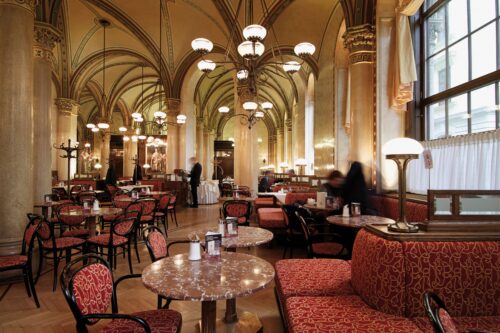 traditional Viennese coffeehouse